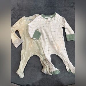 cloud island Footed One-Pieces - Set of 2 newborn-0 months